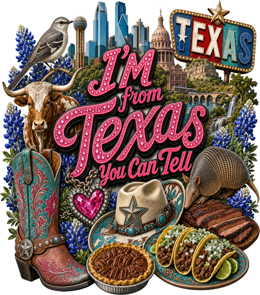 Texas — I'M from Texas / You Can Tell portrait state design